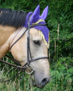 Crochet Horse Ear Fly Bonnet